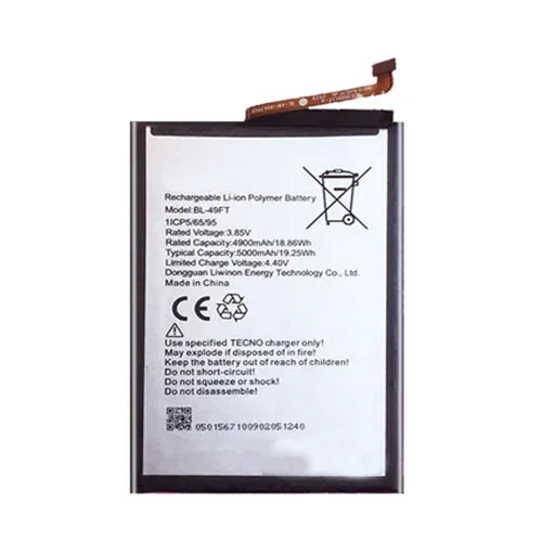 Battery for Tecno Spark 7 Pro KF8 BL-49FT - Indclues