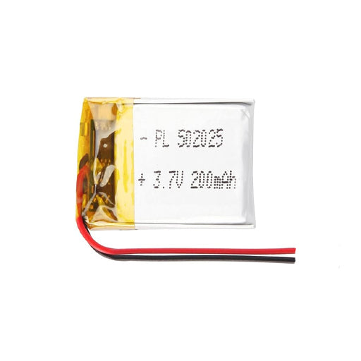 Battery for Bluetooth Headset, Smart Devices & DIY Electronics 502025 / 502025P 3.7V 200mAh Li-Polymer (LiPo) Rechargeable Battery