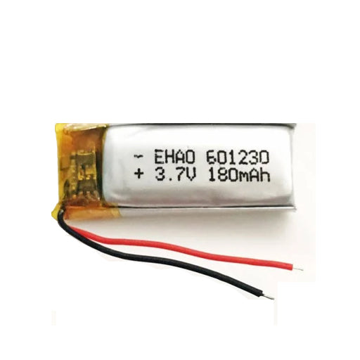 Battery for Bluetooth TWS Headset, Voice Recorder & Handheld Fan 601230 / 601230P 3.7V 180mAh Li-Polymer (LiPo) Rechargeable Battery
