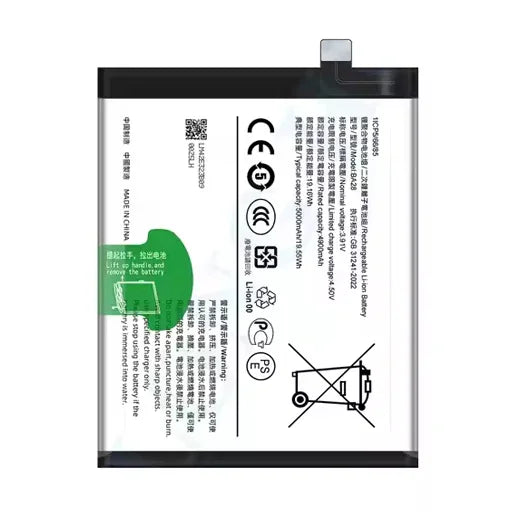 Battery for Vivo T3x 5G (V2338) BA28 - Indclues