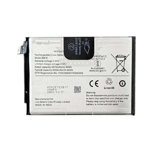 Battery for Vivo T4 Lite 5G (V2509) BB16