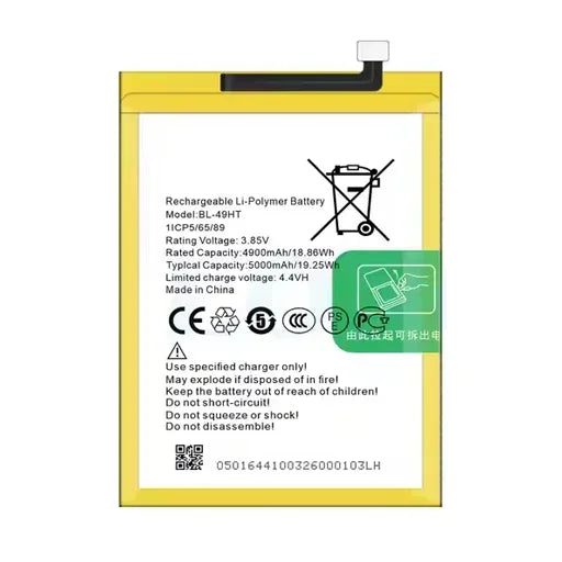 Battery for Tecno Camon 16 Premier (CE9) BL-49HT - Indclues