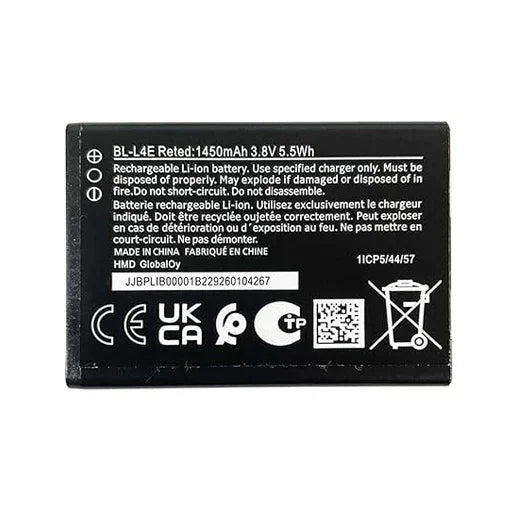 Battery for Nokia 2660 Flip 4G (TA-1474) BL-L4E - Indclues