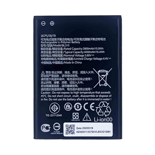 Battery for Lenovo A7 (L19111) BL315