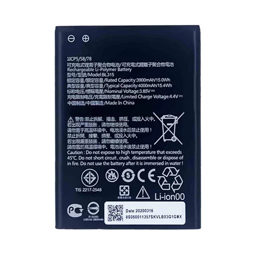 Battery for Lenovo A7 (L19111) BL315 - Indclues