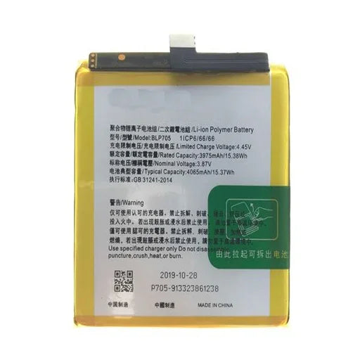 Battery for OPPO Reno 10x Zoom Edition BLP705 - Indclues