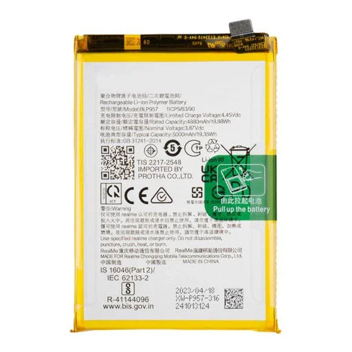 Battery for Realme 10 4G (RMX3630) BLP957 - Indclues