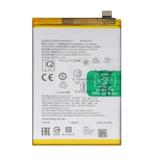 Battery for Realme C53 RMX3760 BLPA17 - Indclues