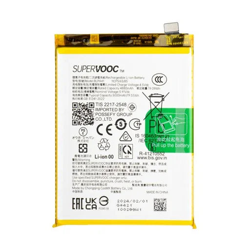Battery for Oppo F25 Pro 5G BLPA41 - Indclues