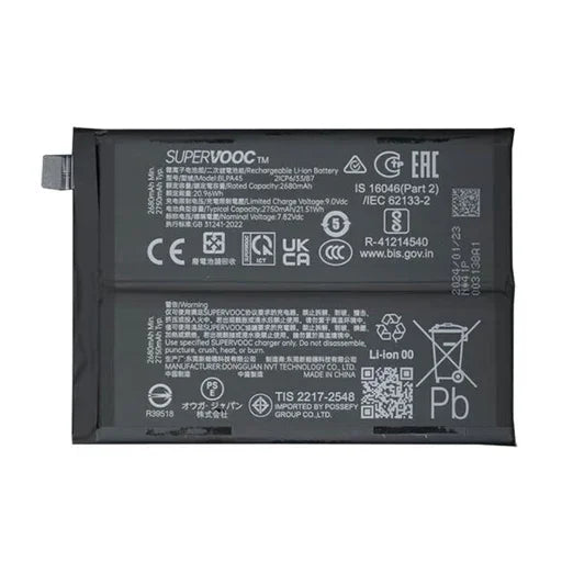 Battery for OnePlus ACE 3V BLPA45 - Indclues