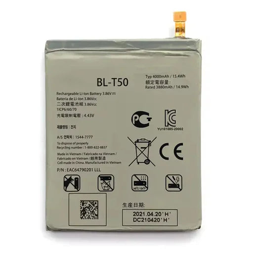 Battery for LG Velvet 5G (LM-G900) BL-T50 - Indclues