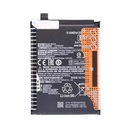 Battery for Xiaomi Mi 10i 5G BM4W - Indclues