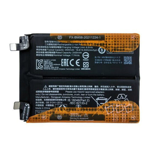 Battery for Xiaomi Mi 11T Pro 5G BM58