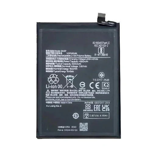Battery for Xiaomi Redmi Note 13 5G (2312DRAABC) BN5P - Indclues