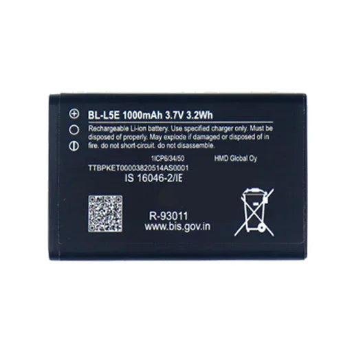 Battery for Nokia 110 2022 (TA-1434) BL-L5E - Indclues