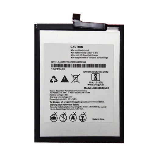Battery for LG W31 Plus LG4000STCL02 - Indclues