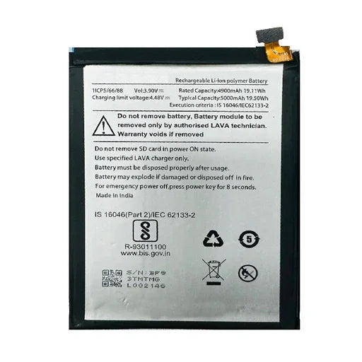 Battery for Lava Blaze 2 5G (LXX507) LBP14000072 - Indclues