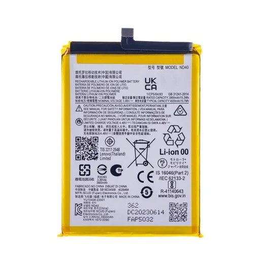 Battery For Motorola Moto Edge 30 ND40 - Indclues
