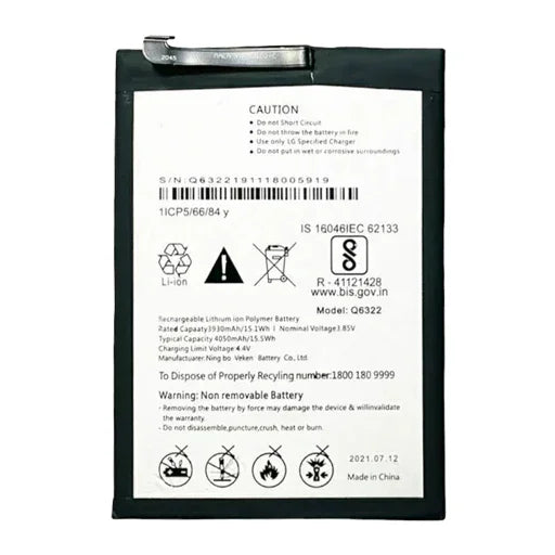 Battery for LG W30 Pro (LMX600IM) Q6322 - Indclues