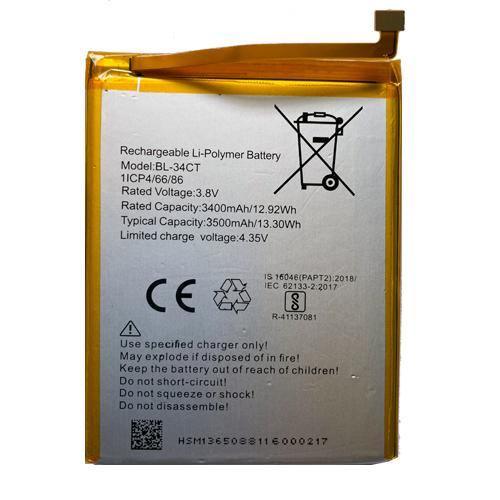 Battery for Tecno Camon iSky 3 BL-34CT - Indclues