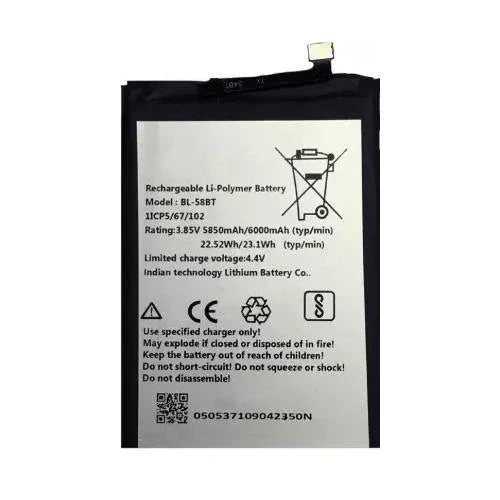 Battery for Tecno Pouvoir 4 Pro BL-58BT - Indclues