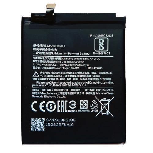 Battery for Xiaomi Redmi Y1 Lite BN31 - Indclues