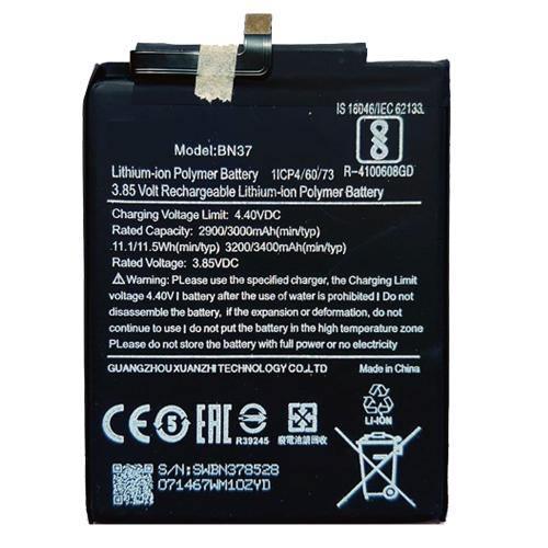 Battery for Xiaomi Redmi 6 BN37 - Indclues