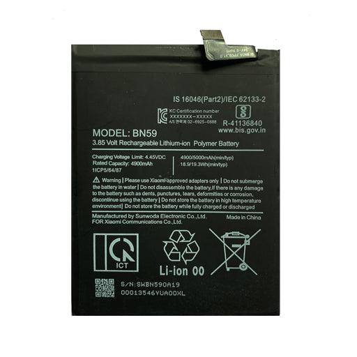 Battery for Xiaomi Redmi Note 10 BN59 - Indclues