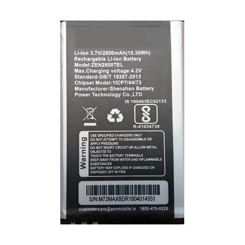 Battery for ZEN M72 Max ZEN2800TEL - Indclues