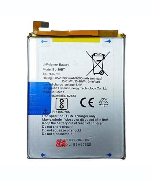 Battery for Tecno i5 Pro BL-39BT - Indclues