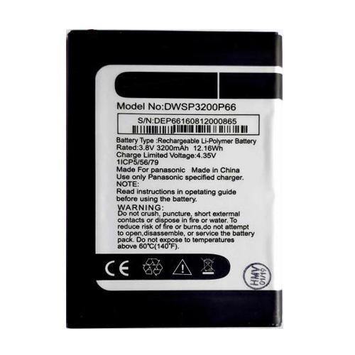 Battery for Panasonic P66 Mega DWSP3200P66 - Indclues