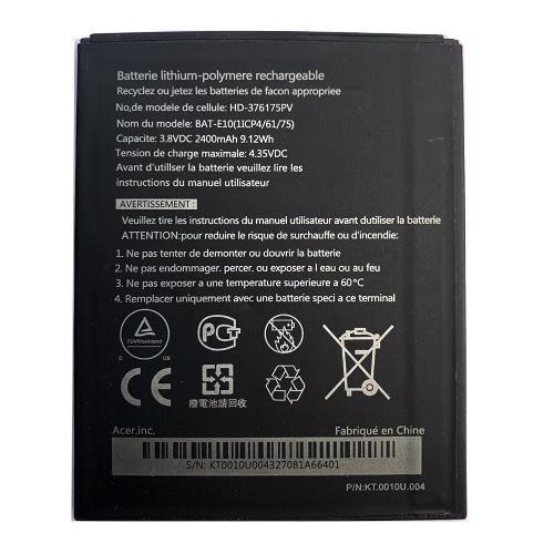 Battery for Acer Liquid S1 Duo S510 HD-376175PV - Indclues