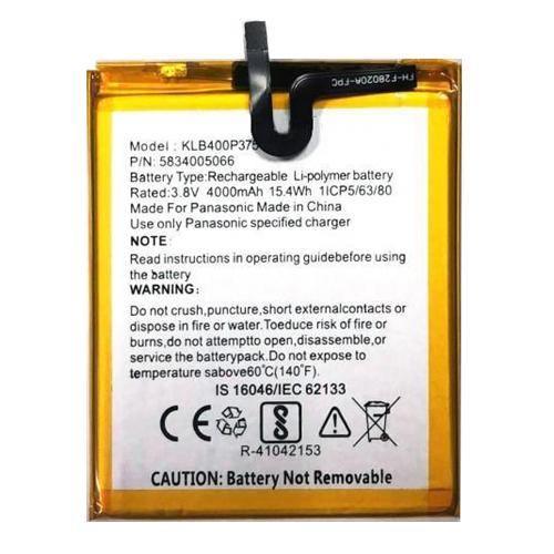 Battery for Panasonic Eluga A3 KLB400P375 - Indclues