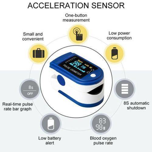 Fingertip Pulse Oximeter LK87 OLED Display - Indclues
