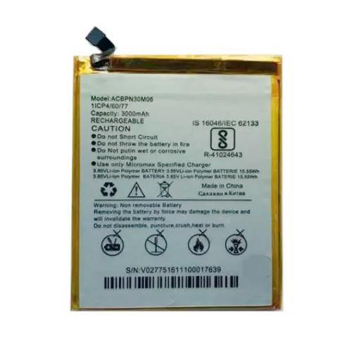 Battery for Micromax Vdeo 5 Q4220 ACBPN30M06 - Indclues