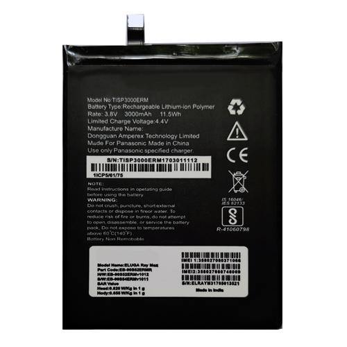 Battery for Panasonic Eluga Ray Max TISP3000ERM - Indclues