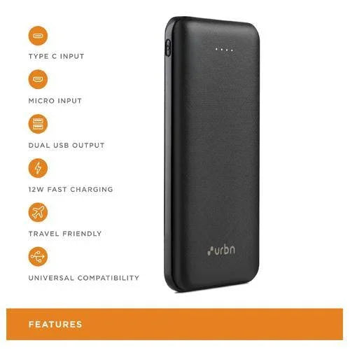 URBN Power 10000mAh Li-Polymer Power Bank - Indclues