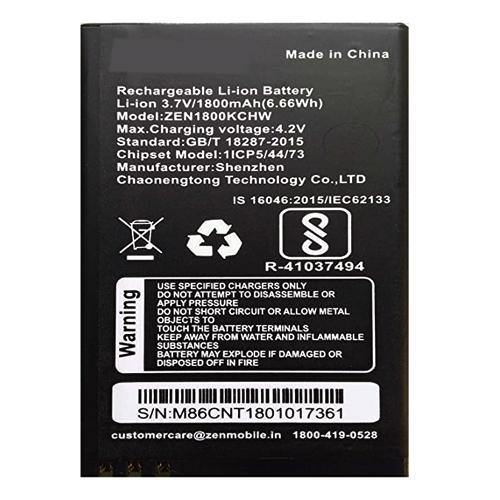 Battery for Zen M86 ZEN1800KCHW - Indclues