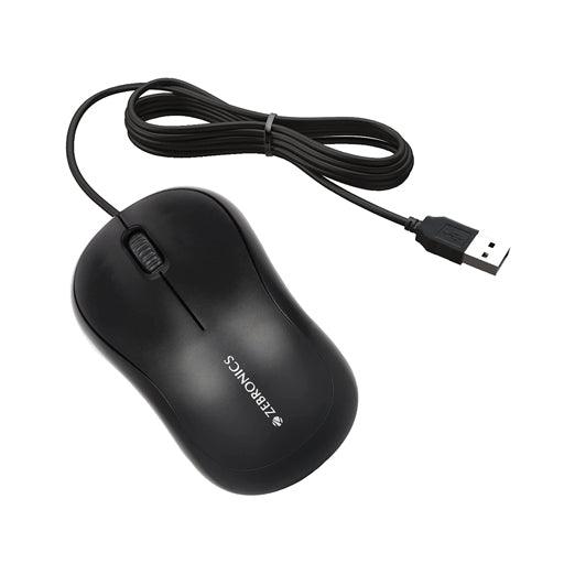 ZEBRONICS Zeb-Comfort Wired USB Mouse for Windows/Mac - Indclues