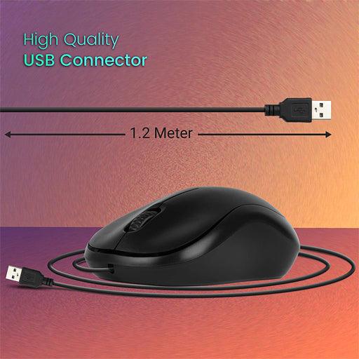 ZEBRONICS Zeb-Comfort Wired USB Mouse for Windows/Mac - Indclues