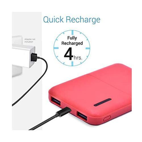Zinq 5000mAh Li-Polymer Power Bank Z5KP (Red) - Indclues