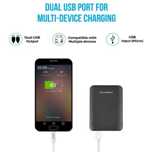 Ambrane 5000mAh Li-Polymer Powerbank PP-501 - Indclues