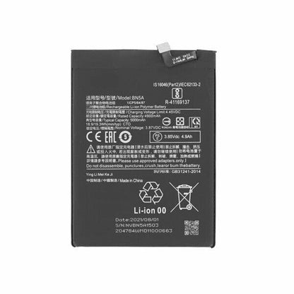 Battery for Xiaomi Redmi Note 10 5G BN5A - Indclues