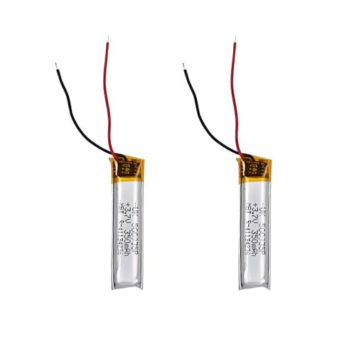 Battery for Bluetooth Headset, Smart Watch, Earpods & Toys 500935P 3.7V 130mAh Li-Polymer (LiPo) Rechargeable Battery (Pack of 2)