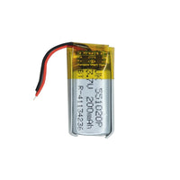 Battery for Bluetooth Headset, Smart Devices & DIY Electronics 551020P 3.7V 200mAh Li-Polymer (LiPo) Rechargeable Battery (Pack of 2)