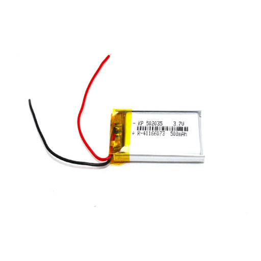 Battery for Bluetooth Speaker, RC Drone & DIY Electronics 502035 / 502035P 3.7V 500mAh Li-Polymer (LiPo) Rechargeable Battery