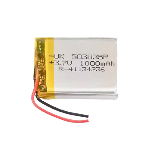 Battery for IoT Modules, GPS Trackers, Bluetooth Gadgets & DIY Electronics 503035P 3.7V 1000mAh Li-Polymer (LiPo) Rechargeable Battery (Pack of 2)