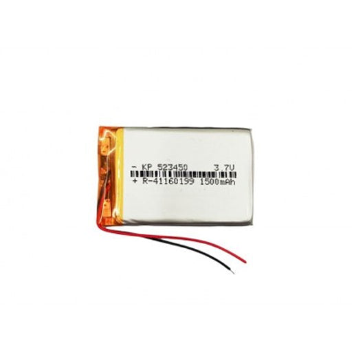 Battery for GPS, Power Bank, Bluetooth Speaker & IoT Devices 523450 / 523450P 3.7V 1500mAh Li-Polymer (LiPo) Rechargeable Battery