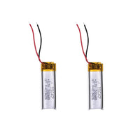 Battery for Bluetooth Headset, Smart Devices & DIY Electronics 551040P 3.7V 200mAh Li-Polymer (LiPo) Rechargeable Battery (Pack of 2)
