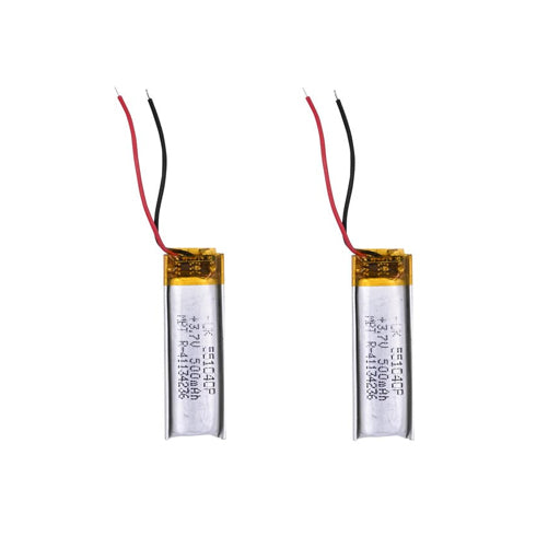 Battery for Bluetooth Headset, Smart Devices & DIY Electronics 551040P 3.7V 200mAh Li-Polymer (LiPo) Rechargeable Battery (Pack of 2)